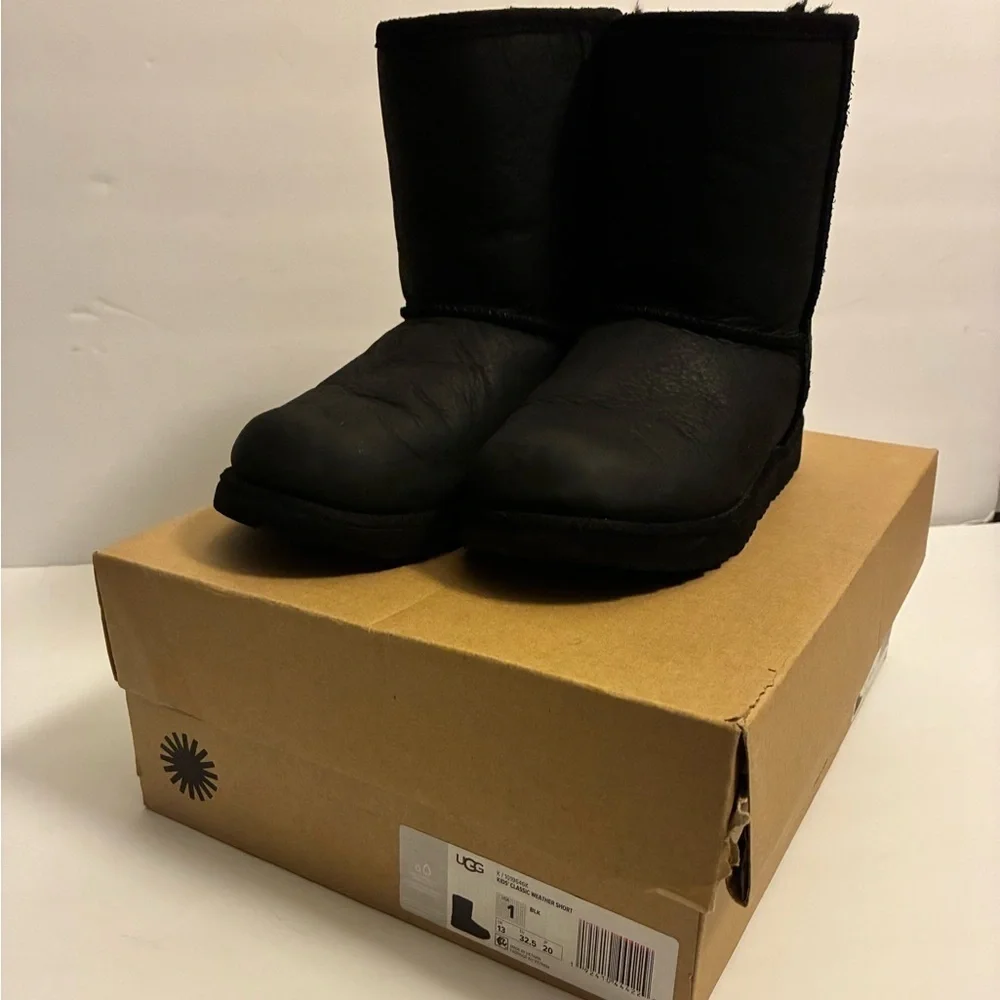Cozy Black Kids Ugg Boots